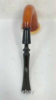 Vintage Calabash Gourd Pipe Block Meerschaum Bowl MINT, READY TO SMOKE