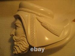 Vintage New In Box Unsmoked Meerschaum Unknown Sultan Block Pipe Hayim Pinhas