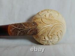 Vintage SMS Handcrafted Block Meerschaum Tobacco Pipe Turkey