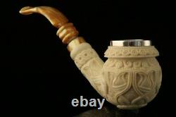 Vintage Style Block Meerschaum Pipe with custom case 11278