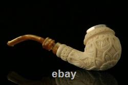 Vintage Style Block Meerschaum Pipe with custom case 11278