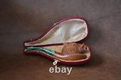 Wild Boar Figure pipe Handmade Block Meerschaum-NEW Custom Made CASE#419