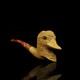 Wild Duck / Bird Figure Pipe Handmade Block Meerschaum-new Custom Made Case#122