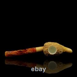 Wild Duck / Bird Figure pipe Handmade Block Meerschaum-NEW Custom Made CASE#122