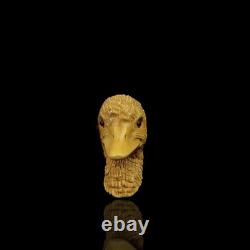 Wild Duck / Bird Figure pipe Handmade Block Meerschaum-NEW Custom Made CASE#122