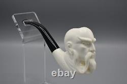 Wise Chinese Man By Baglan Pipe Block Meerschaum-NEW Hand an W CASE#527