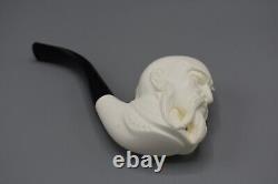 Wise Chinese Man By Baglan Pipe Block Meerschaum-NEW Hand an W CASE#527