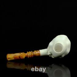 Witch Figure Pipe By Erdogan EGE Block Meerschaum NEW Handmade With Case#1137