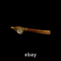 Wolf Block Meerschaum Pipe handmade smoking gift for pfeife with case MD-219