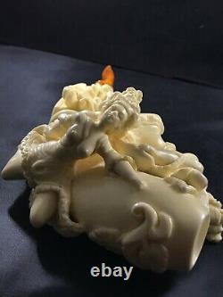 Women in the heaven special composition pipe, hand carved pipe, block meerschaum