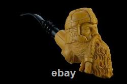 XL Ancient GIMLI Viking Pipe BY KENAN Block Meerschaum-NEW W CASE#1449