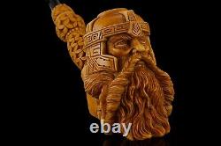 XL Ancient GIMLI Viking Pipe BY KENAN Block Meerschaum-NEW W CASE#923