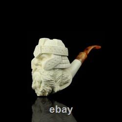 XL Ancient GIMLI Viking Pipe BY Kenan Block Meerschaum-NEW W CASE#1877