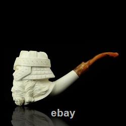 XL Ancient GIMLI Viking Pipe BY Kenan Block Meerschaum-NEW W CASE#1877