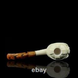 XL Ancient GIMLI Viking Pipe BY Kenan Block Meerschaum-NEW W CASE#1877