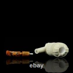 XL Ancient GIMLI Viking Pipe BY Kenan Block Meerschaum-NEW W CASE#1877