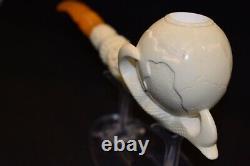 XL Claw Holding Globe Pipe new-block Meerschaum W Case-Tamper-Stand#285