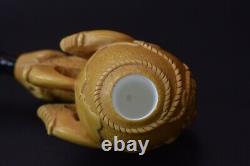 XL Claw Pipe W USMC Emblem And Anchor By ALI Block Meerschaum New W Case-tamper