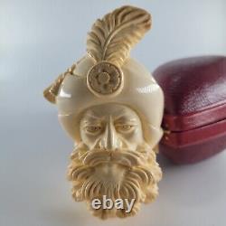 XL Fancy Sultan Meerschaum Pipe hancarved block meerschaum by CPW #1973