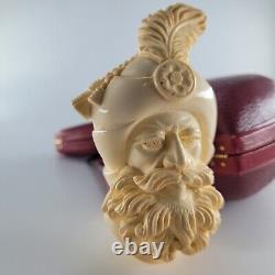 XL Fancy Sultan Meerschaum Pipe hancarved block meerschaum by CPW #1973