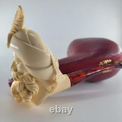 XL Fancy Sultan Meerschaum Pipe hancarved block meerschaum by CPW #1973