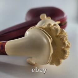 XL Fancy Sultan Meerschaum Pipe hancarved block meerschaum by CPW #1973