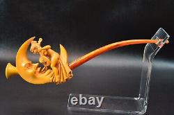 XL Moon&nude Lady Pipe S Yanik By New Block Meerschaum Handmade W Case#1286