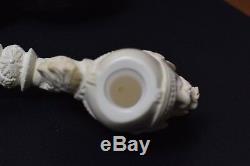 XL Roman Warrior Pipe Block Meerschaum-NEW W CASE#648