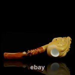 XL SIZE OCTOPUS & Lady Pipe By ALI New-block Meerschaum Handmade With Case#16