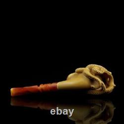 XL SIZE OCTOPUS Pipe By ALI New-block Meerschaum Handmade With Case#1424