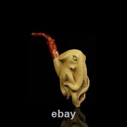 XL SIZE OCTOPUS Pipe By ALI New-block Meerschaum Handmade With Case#57