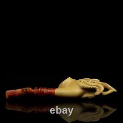 XL SIZE OCTOPUS Pipe By ALI New-block Meerschaum Handmade With Case#57