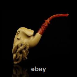 XL SIZE OCTOPUS Pipe By ALI New-block Meerschaum Handmade With Case#57