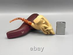 XL SIZE OCTOPUS Pipe By ALI New-block Meerschaum Handmade With Case#57