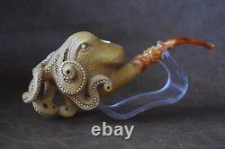 XL SIZE OCTOPUS Pipe By ALI New-block Meerschaum Handmade With Case#87