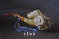 XL SIZE OCTOPUS Pipe By ALI New-block Meerschaum Handmade With Case#87