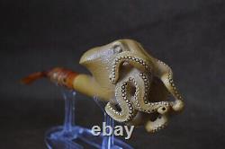 XL SIZE OCTOPUS Pipe By ALI New-block Meerschaum Handmade With Case#98