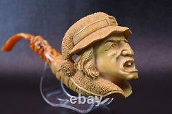 XL Size Baglan Witch Figure Pipe Block Meerschaum-NEW Hand an W CASE#1027