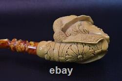 XL Size Baglan Witch Figure Pipe Block Meerschaum-NEW Hand an W CASE#1027