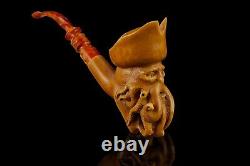 XL Size Davy Jones Pipe BY ALI Block Meerschaum-Handmade NEW W CASE#1150
