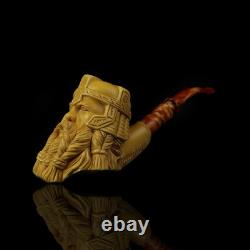 XL Size Gimli Lord Of The Rings Pipe Block Meerschaum-handmade NEW W CASE#51