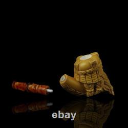 XL Size Gimli Lord Of The Rings Pipe Block Meerschaum-handmade NEW W CASE#51