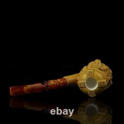 XL Size Gimli Lord Of The Rings Pipe Block Meerschaum-handmade NEW W CASE#51