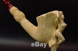 XL Size Nude Lady Pipe By Kenan New Block Meerschaum Handmade W Case#1265