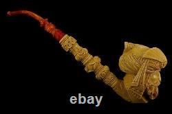 XL Size Ottoman King / Pasha Pipe Block Meerschaum-NEW W CASE-tamper#499