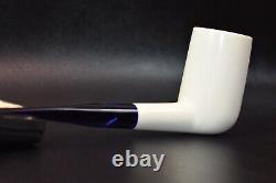XL TALL CHIMNEY PIPE BLOCK MEERSCHAUM-NEW-HAND CARVED W Case#120