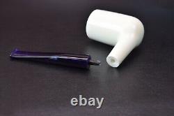 XL TALL CHIMNEY PIPE BLOCK MEERSCHAUM-NEW-HAND CARVED W Case#120