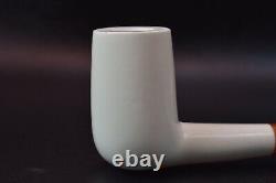 XL TALL CHIMNEY PIPE BLOCK MEERSCHAUM-NEW-HAND CARVED W Case#255