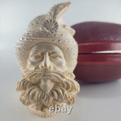 XLarge Barbarossa Meerschaum Pipe hancarved block meerschaum by CPW Pipes #4373