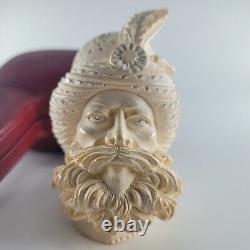 XLarge Barbarossa Meerschaum Pipe hancarved block meerschaum by CPW Pipes #4373